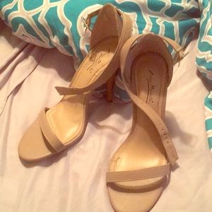 Anne Michelle Strappy Heels - Nude